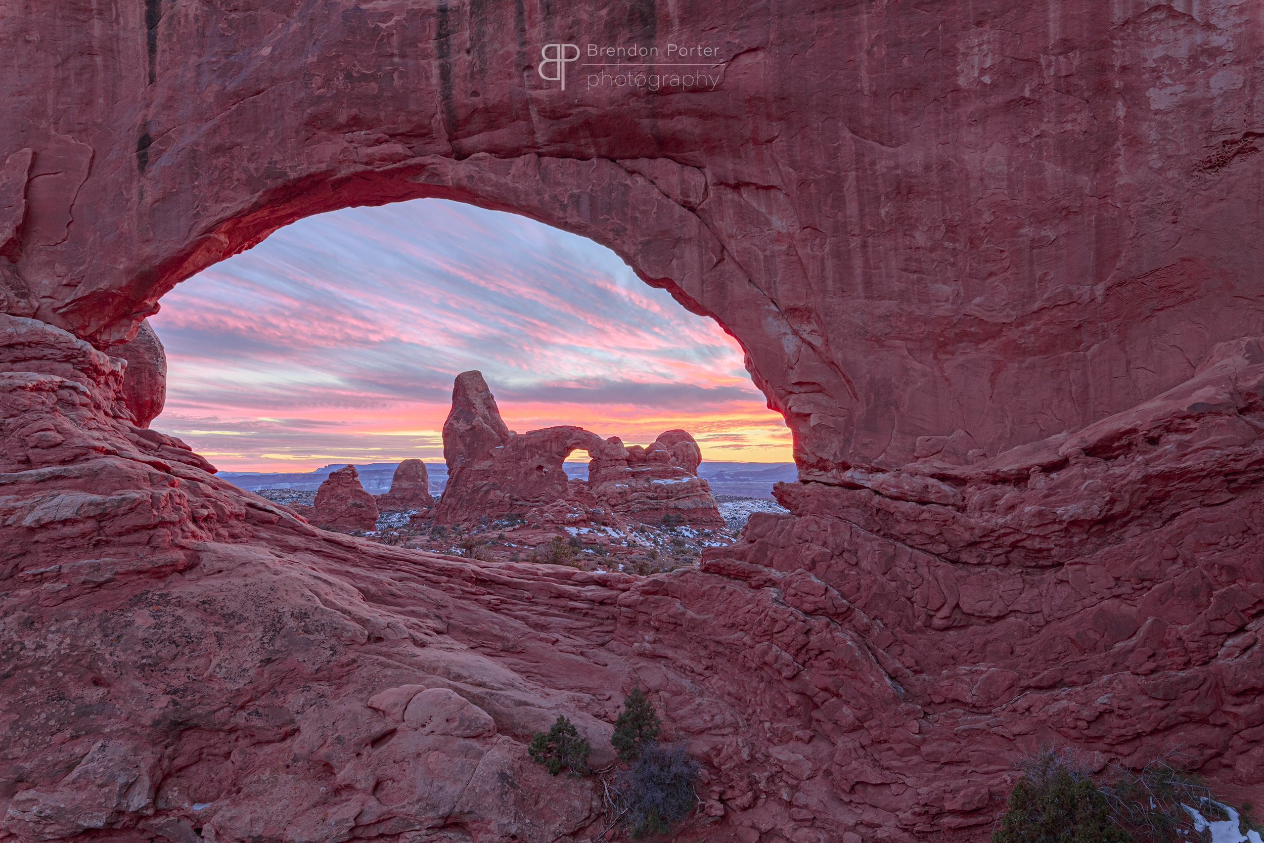 Vivid Sunset over Monument Valley